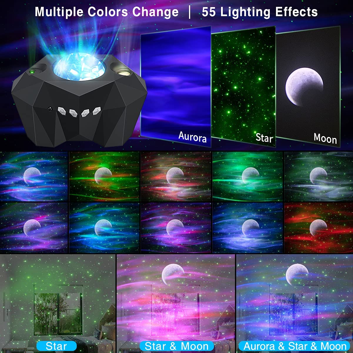Northern Lights Star Projector AMSshop
