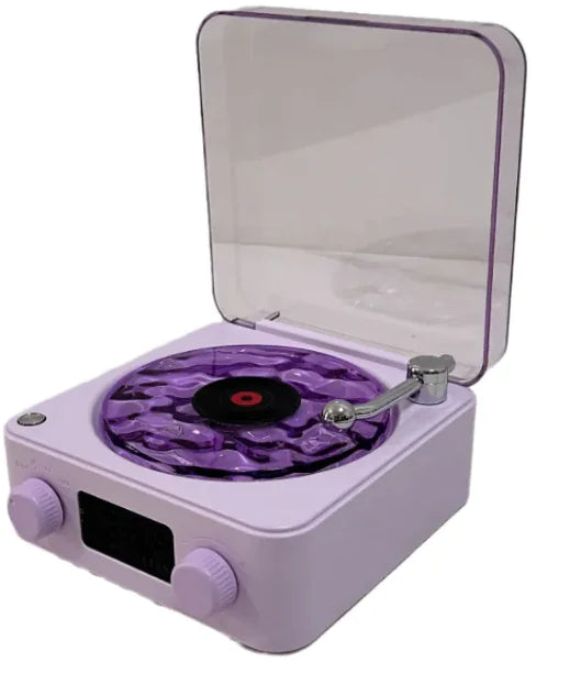 Bluetooth Retro Turntable Speaker with RGB Lights AMSshop