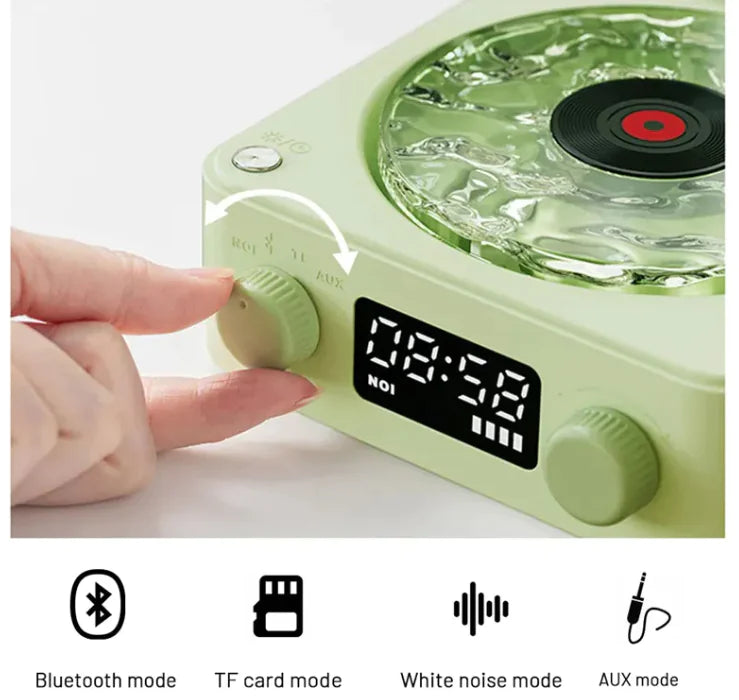 Bluetooth Retro Turntable Speaker with RGB Lights AMSshop