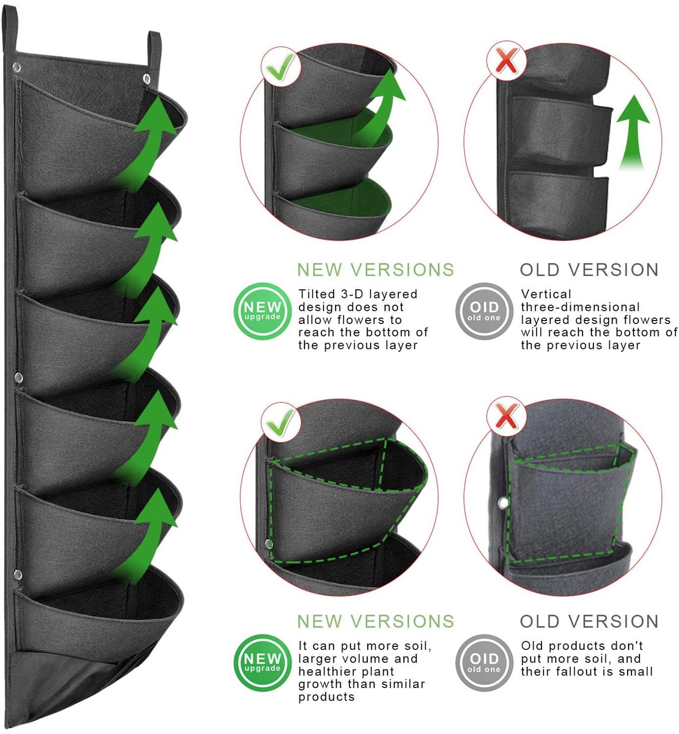 Vertical Hanging Garden Flower Pots AMSshop