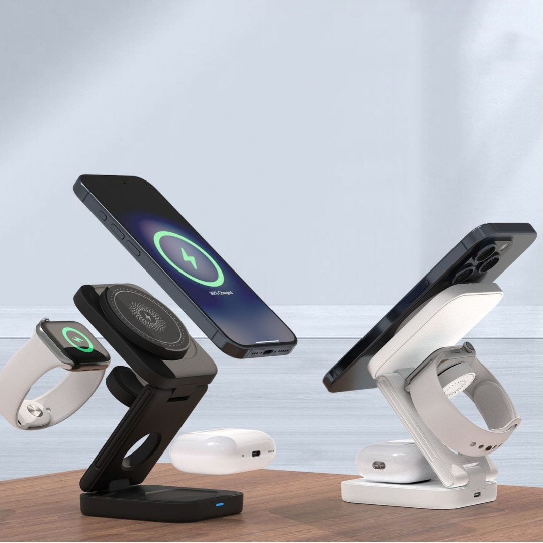 3 IN 1 FOLDABLE WIRELESS CHARGER AMSshop