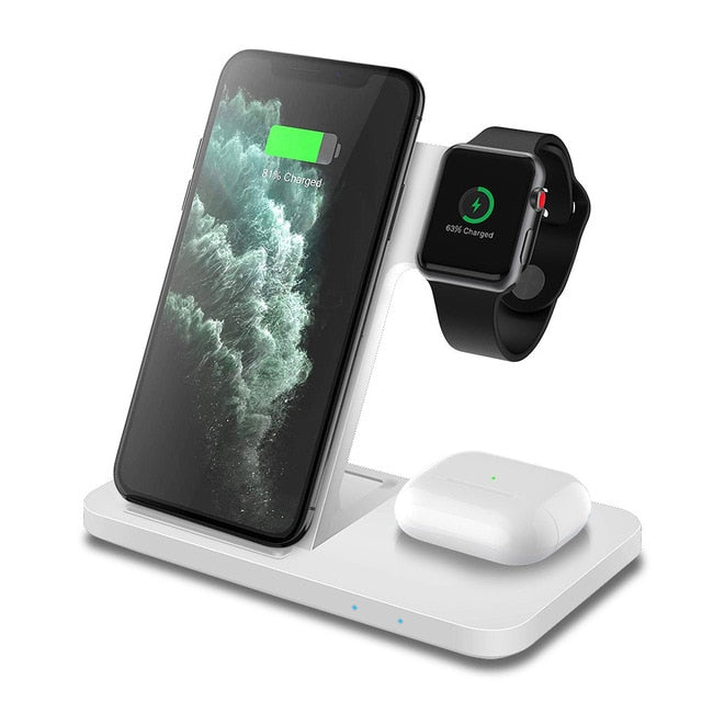 3in1 Wireless Fast Charger Dock Station AMSshop