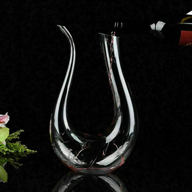 Crystal U-shaped 1500ml Wine Decanter AMSshop