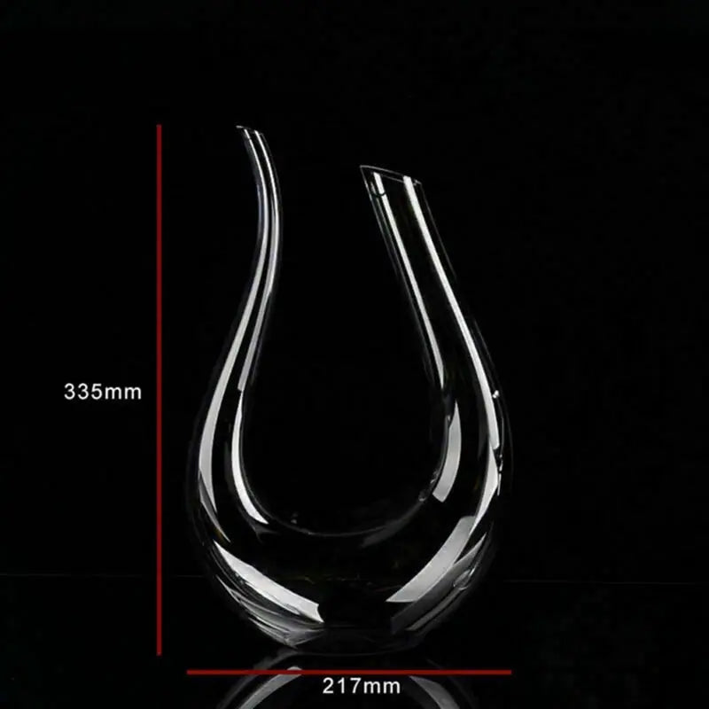 Crystal U-shaped 1500ml Wine Decanter AMSshop