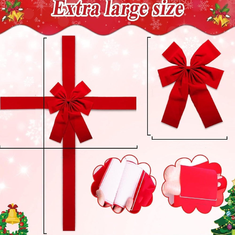 Christmas Door Hanging Bow Ribbon AMSshop