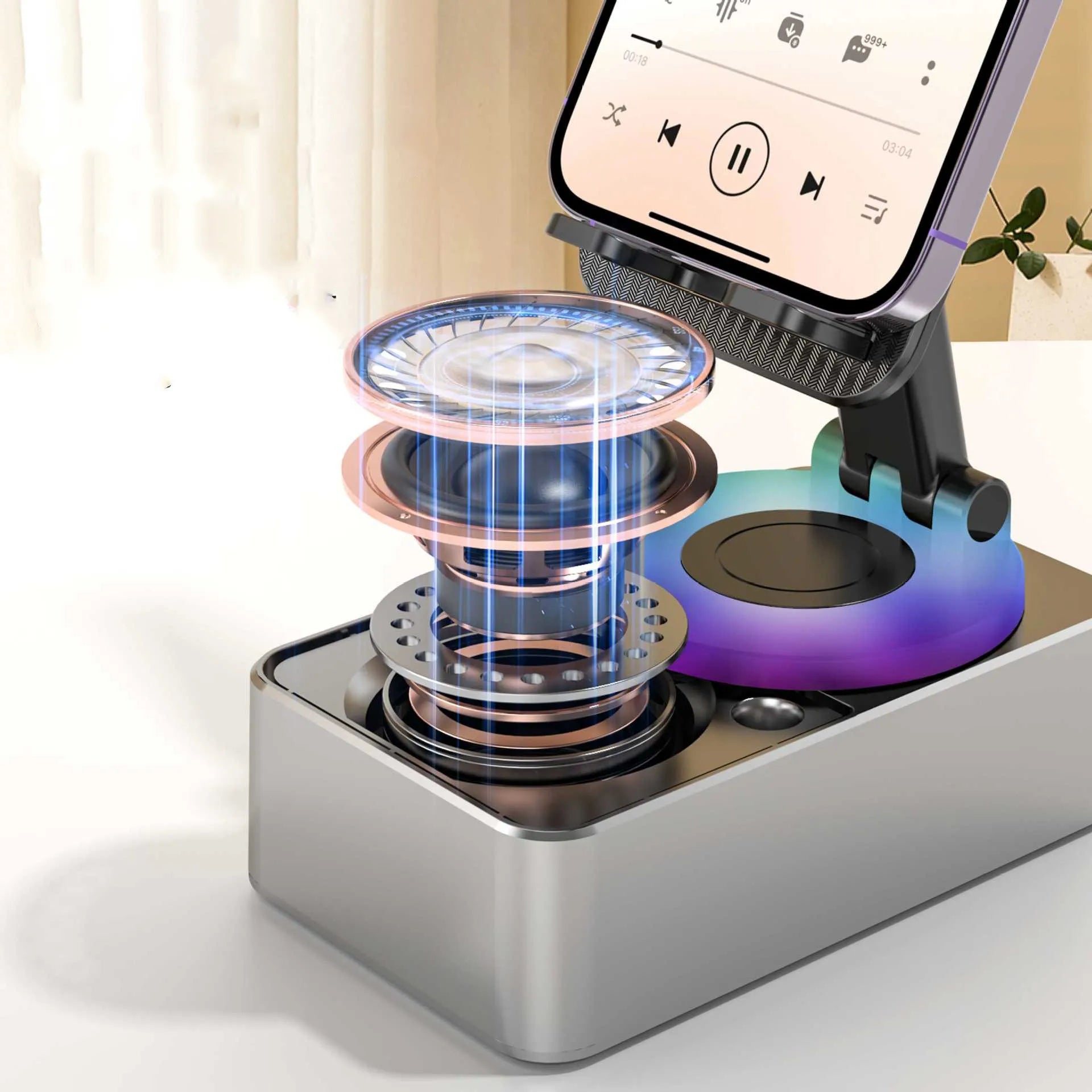 Mobile Phone Bracket Audio Two-in-one Rotating Foldable AMSshop