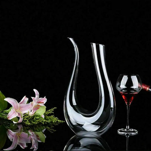 Crystal U-shaped 1500ml Wine Decanter AMSshop