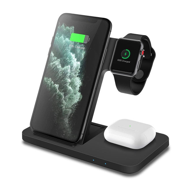 3in1 Wireless Fast Charger Dock Station AMSshop