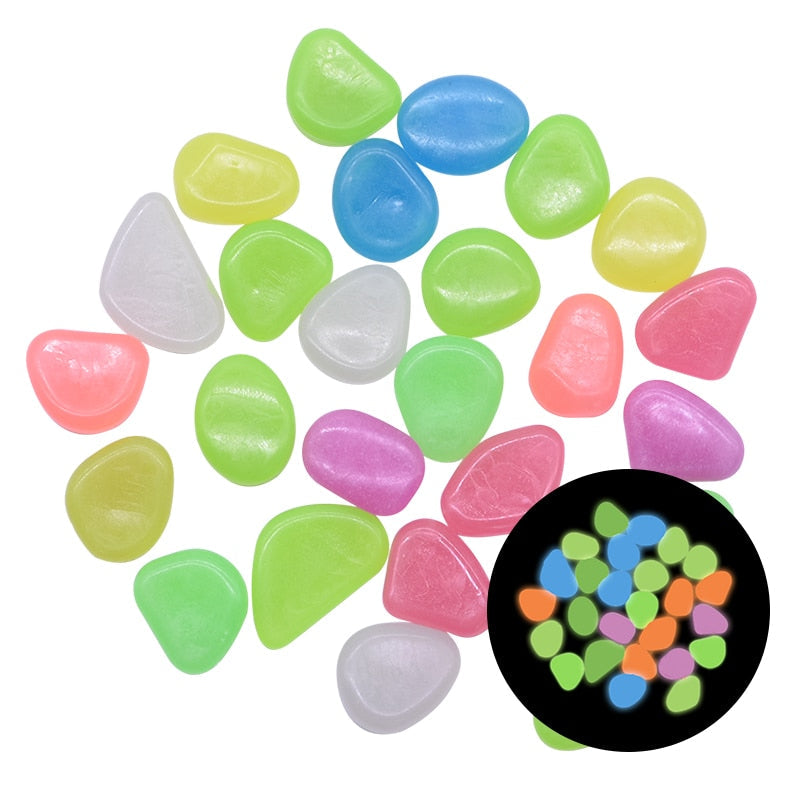 Glow in the Dark Garden Pebbles AMSshop