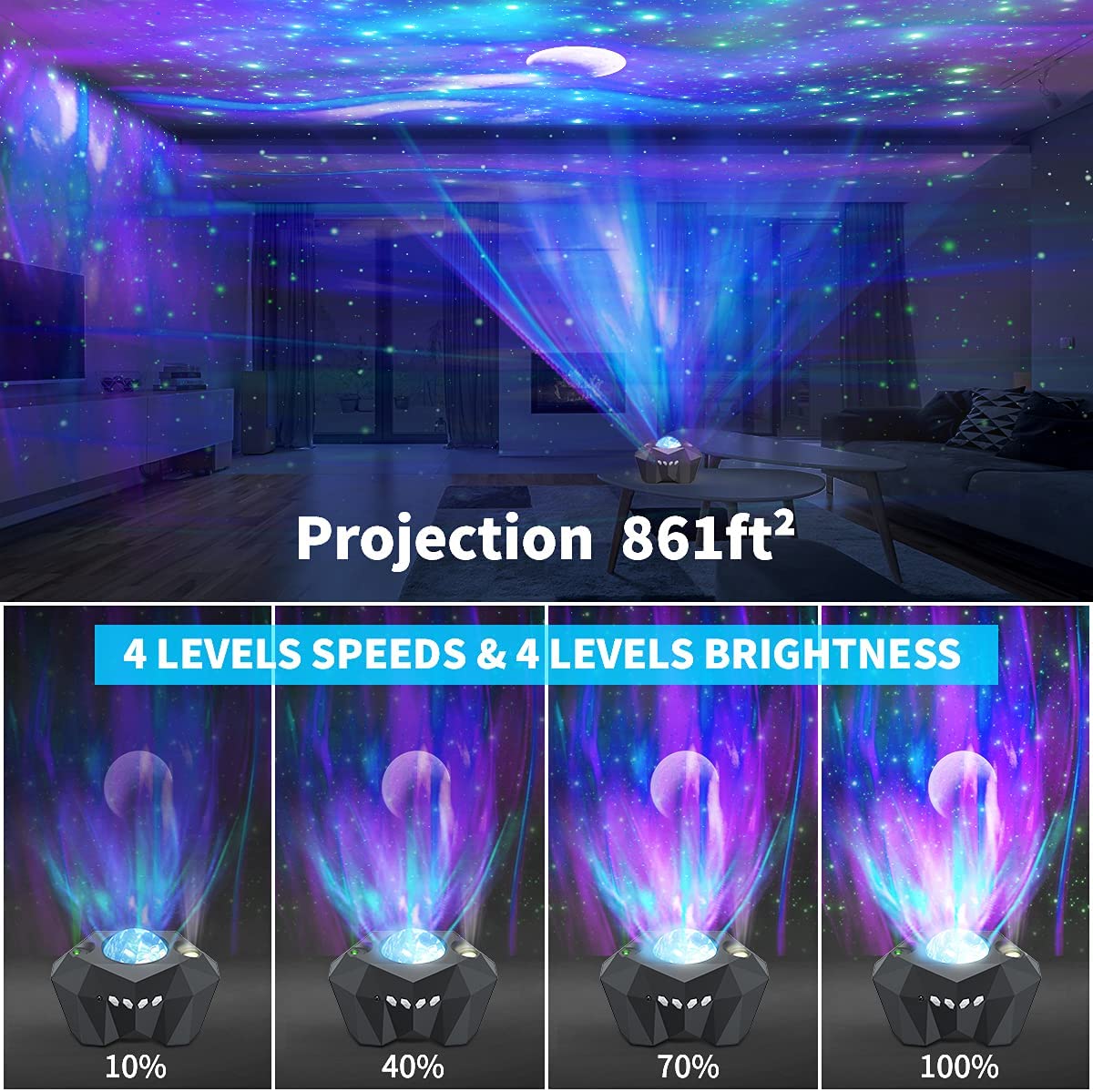 Northern Lights Star Projector AMSshop
