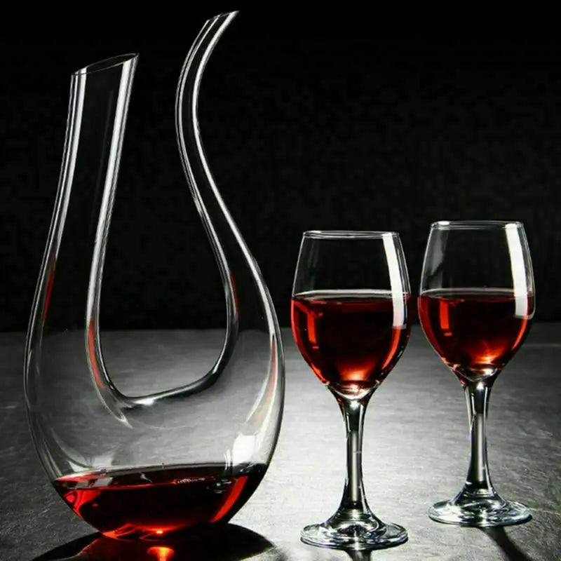 Crystal U-shaped 1500ml Wine Decanter AMSshop