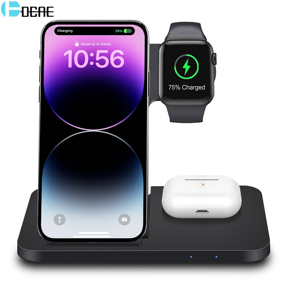 3in1 Wireless Fast Charger Dock Station AMSshop